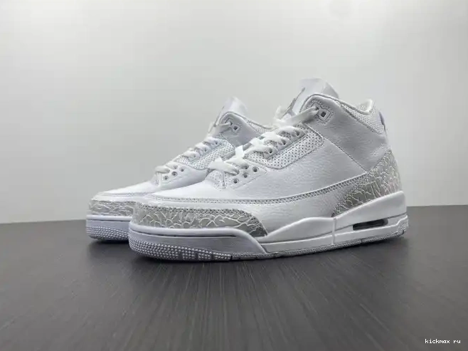 Kickmax 429487-111 'Triple Jordan PS Retro White' 3 Air 0430
